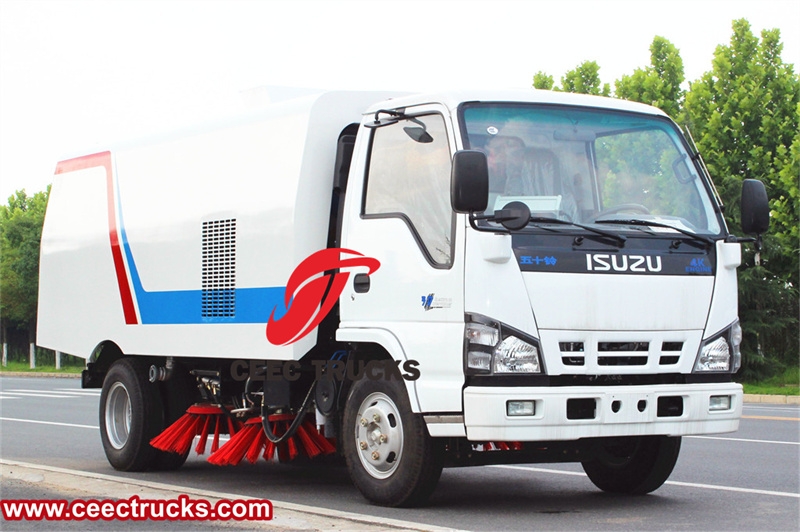 ISUZU 5 CBM road sweeper truck with factory direct sale