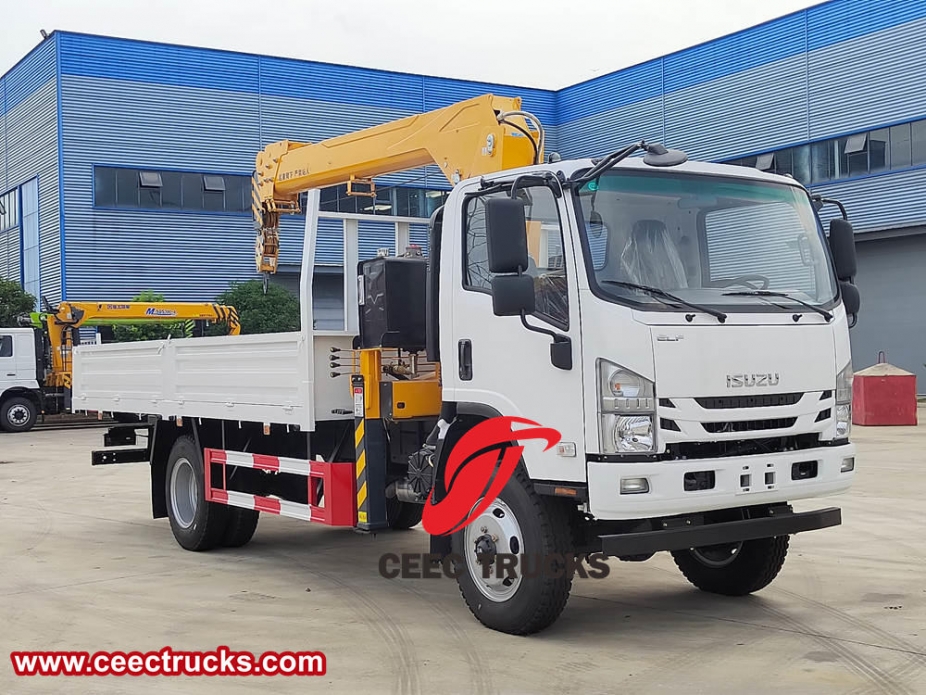 Isuzu 3 Ton Stiff boom crane truck