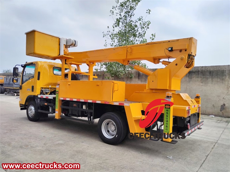 Isuzu insulated boom aerial work truck with factory direct sale