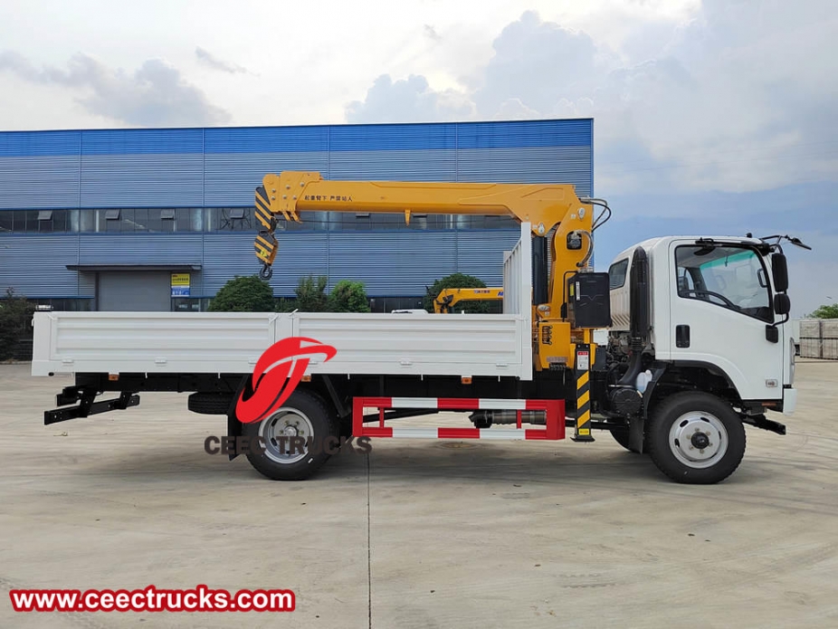 Isuzu 3 Ton Stiff boom crane truck