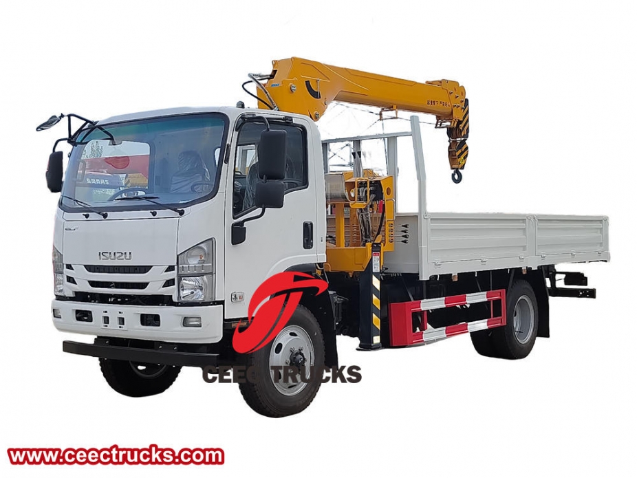 Isuzu 3 Ton Stiff boom crane truck