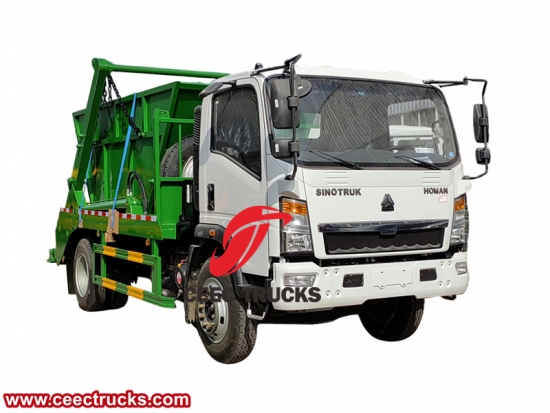 HOWO 8CBM RHD skip loader with factory direct sale