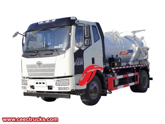 FAW 8 cbm septic vacuum truck - CEEC Trucks