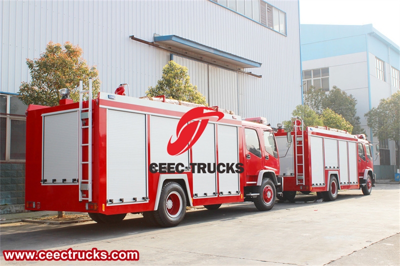 Rescue Fire truck Water tankers Isuzu