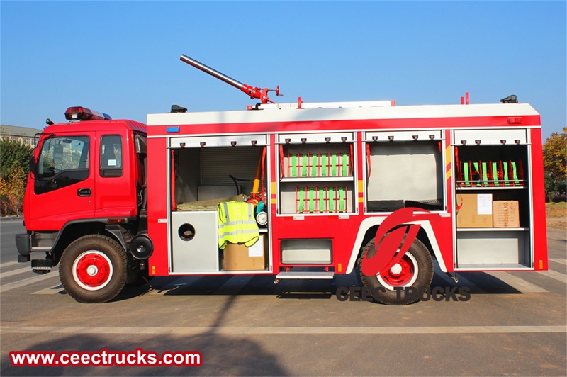 Isuzu chassis Foam Water Rescue Fire Trucks