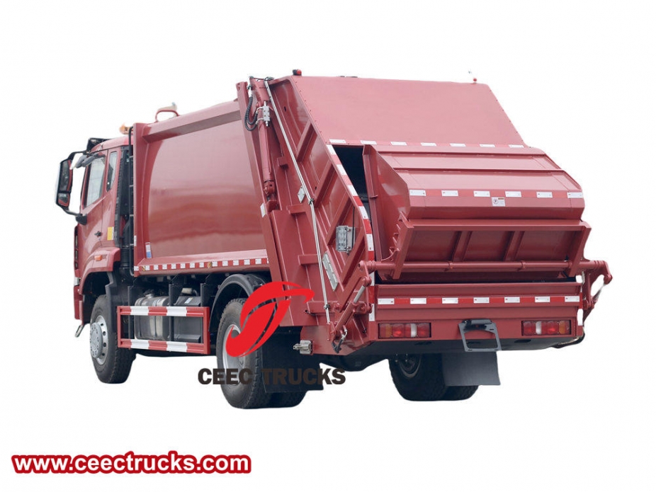 Howo 12 cbm dumpster compactor truck