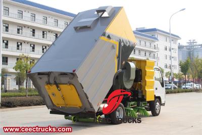 Isuzu brush type street sweeping truck