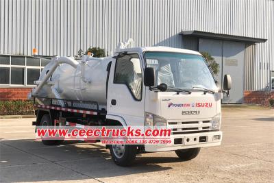 Isuzu 3 cbm wet dry vacuum cleaner truck