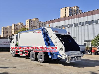 Isuzu 20 cbm rear loader compressed garbage truck