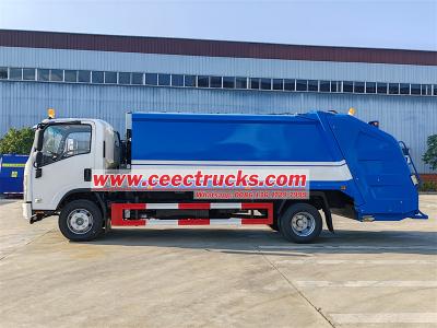 ISUZU 10CBM refuse compactor truck for sale