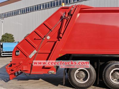 Howo 20 cbm rear end loading garbage truck