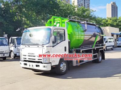 ISUZU ELF 190hp Vacuum Tank Truck made in China