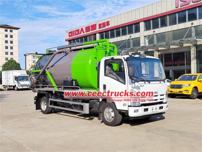 ISUZU ELF 190hp Vacuum Tank Truck made in China