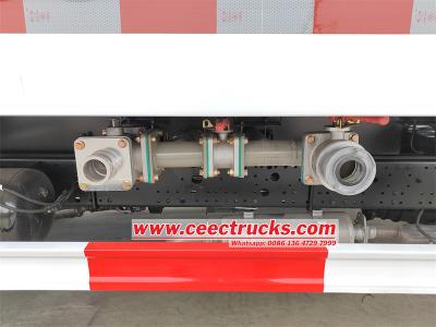 Isuzu water hauling tanker truck