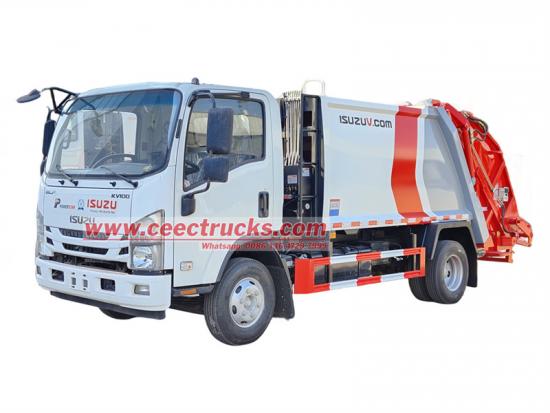 ISUZU ELF 8CBM rear loader waste collection truck