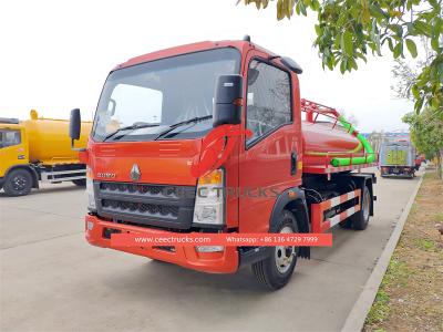 Howo vacuum sewer truck for sale