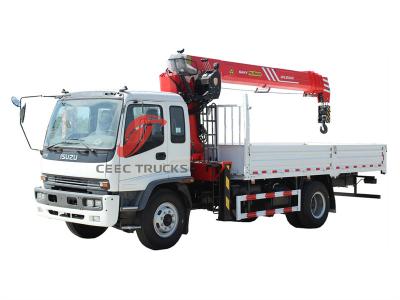 Africa Isuzu FTR 205HP boom crane cargo truck