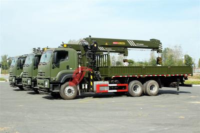 Philippine Isuzu GIGA 380HP boom crane dropside cargo truck