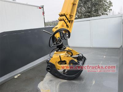 Isuzu KV600 garbage truck with hydraulic crane