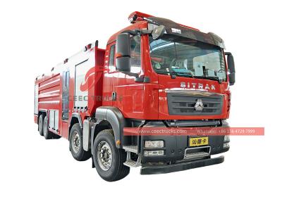 Howo heavy-duty 8x4 city fire fighting truck
