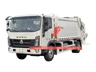 Howo light-duty rear loader garbage truck