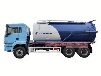 Shacman vacuum suction pump truck