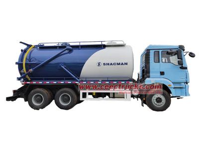 Shacman vacuum suction pump truck