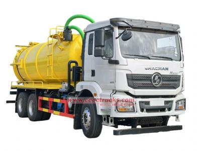 Shacman 340HP sewer suction truck 18cbm