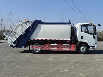 ISUZU electric truck mounted 6cbm garbage compactor
