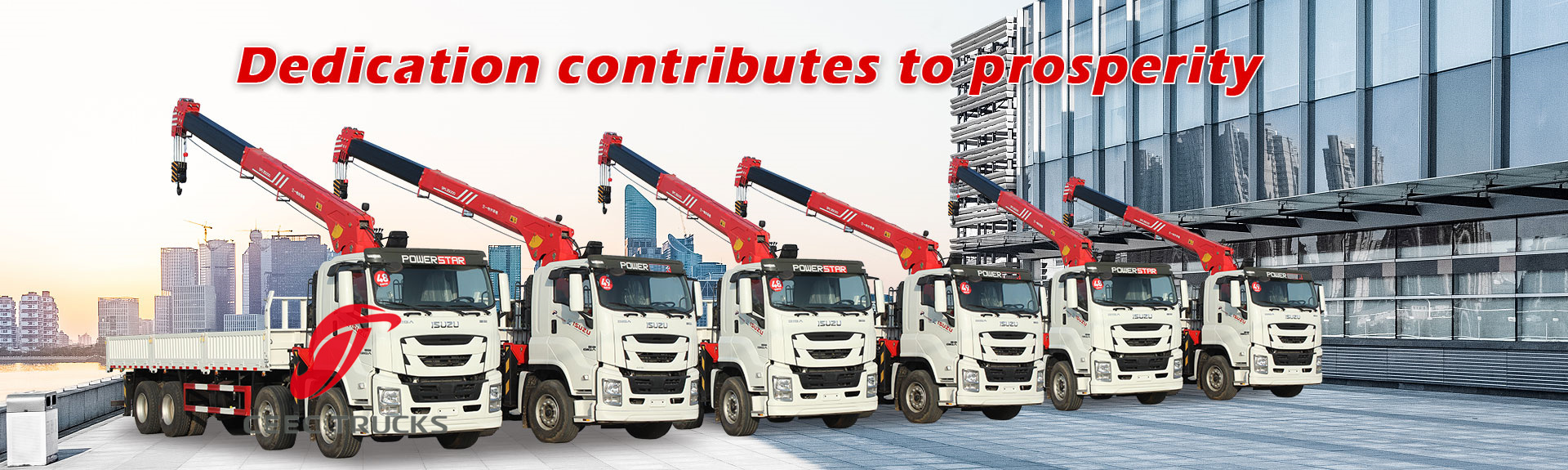 Isuzu crane truck