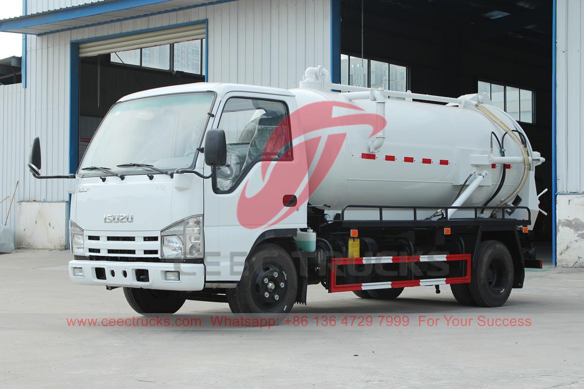 ISUZU 4000 liters vacuum tanker truck ay na-export sa Pilipinas