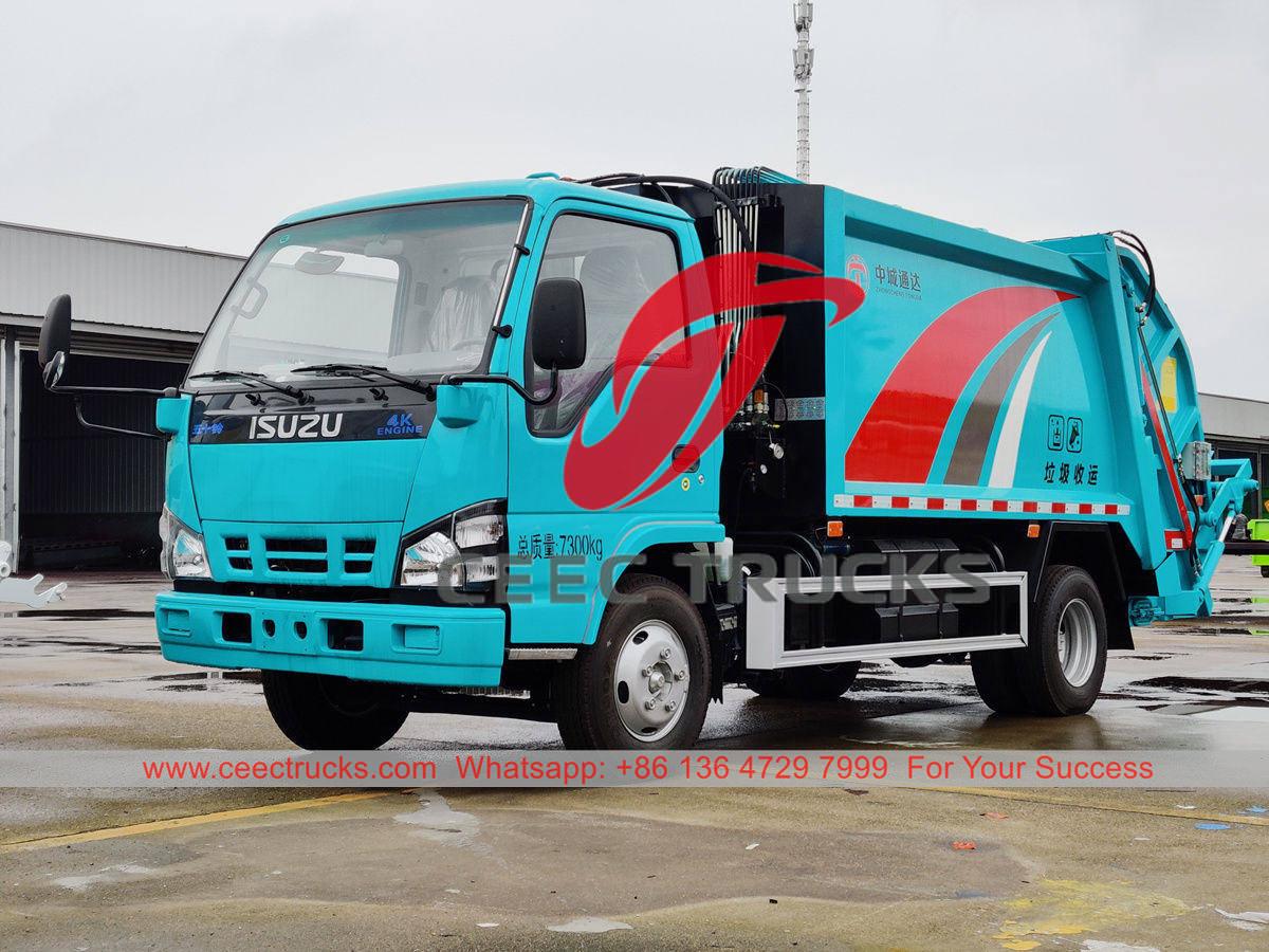 Presyo ng pabrika ISUZU NKR garbage compression truck para sa pagbebenta