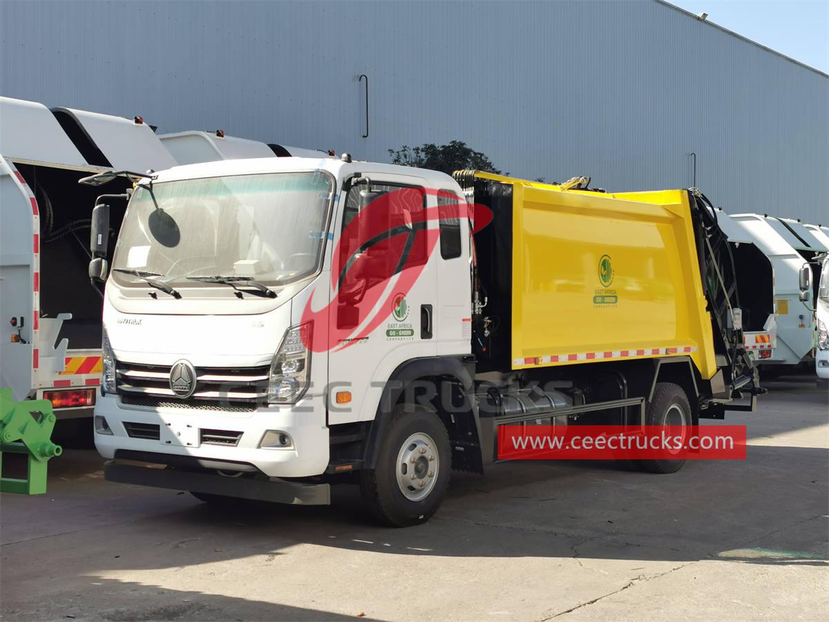 Ang HOWO 4×2 garbage compactor truck ay na-export sa Africa ng CEEC TRUCKS