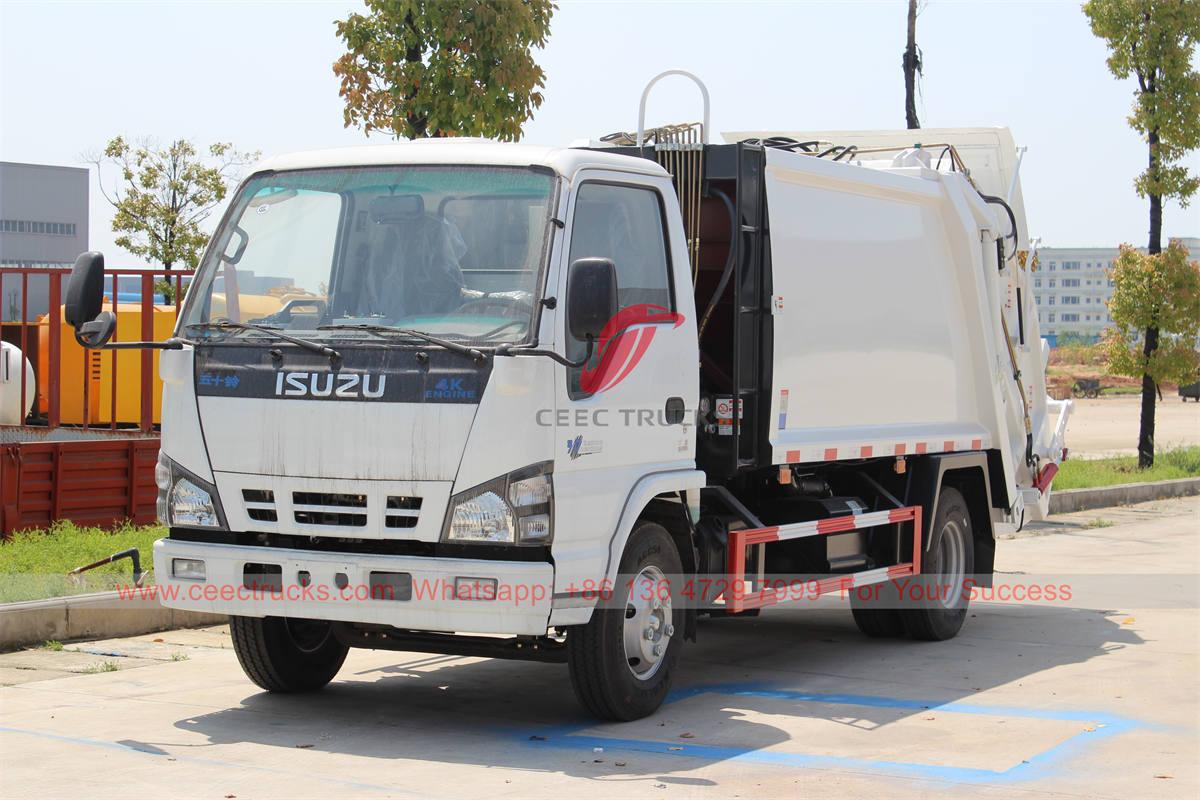 ISUZU 6 CBM refuse compactor truck para i-export