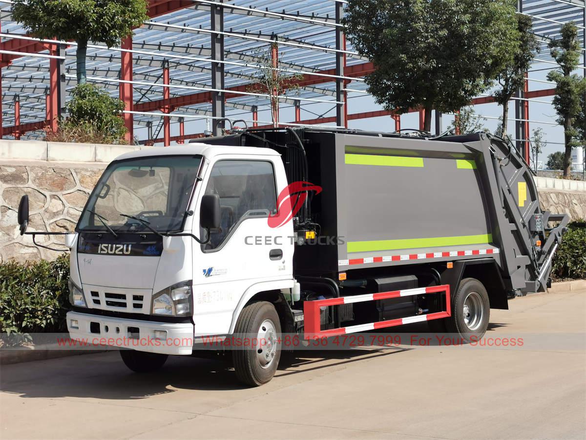 Ibinebenta ang bagong dinisenyong ISUZU 6 CBM na garbage compactor truck