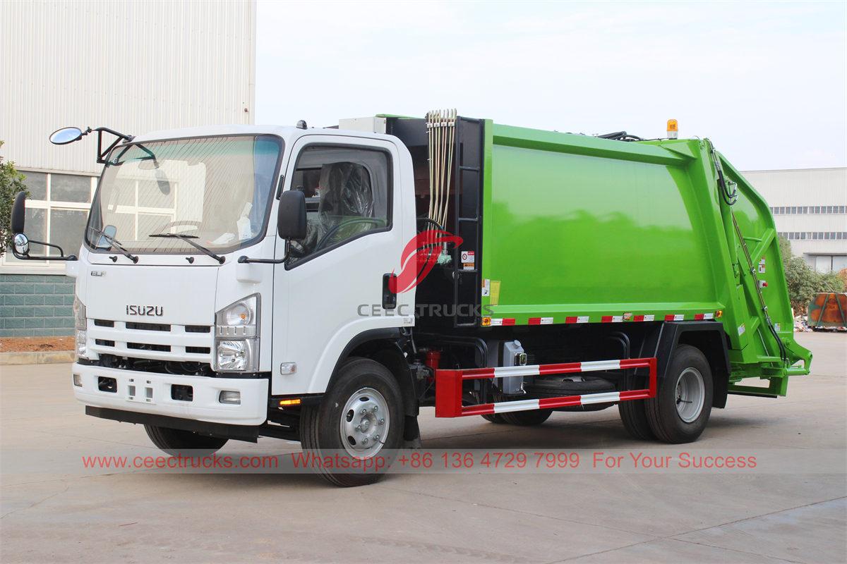 Presyo ng pabrika ISUZU NPR waste compressor truck para sa pagbebenta