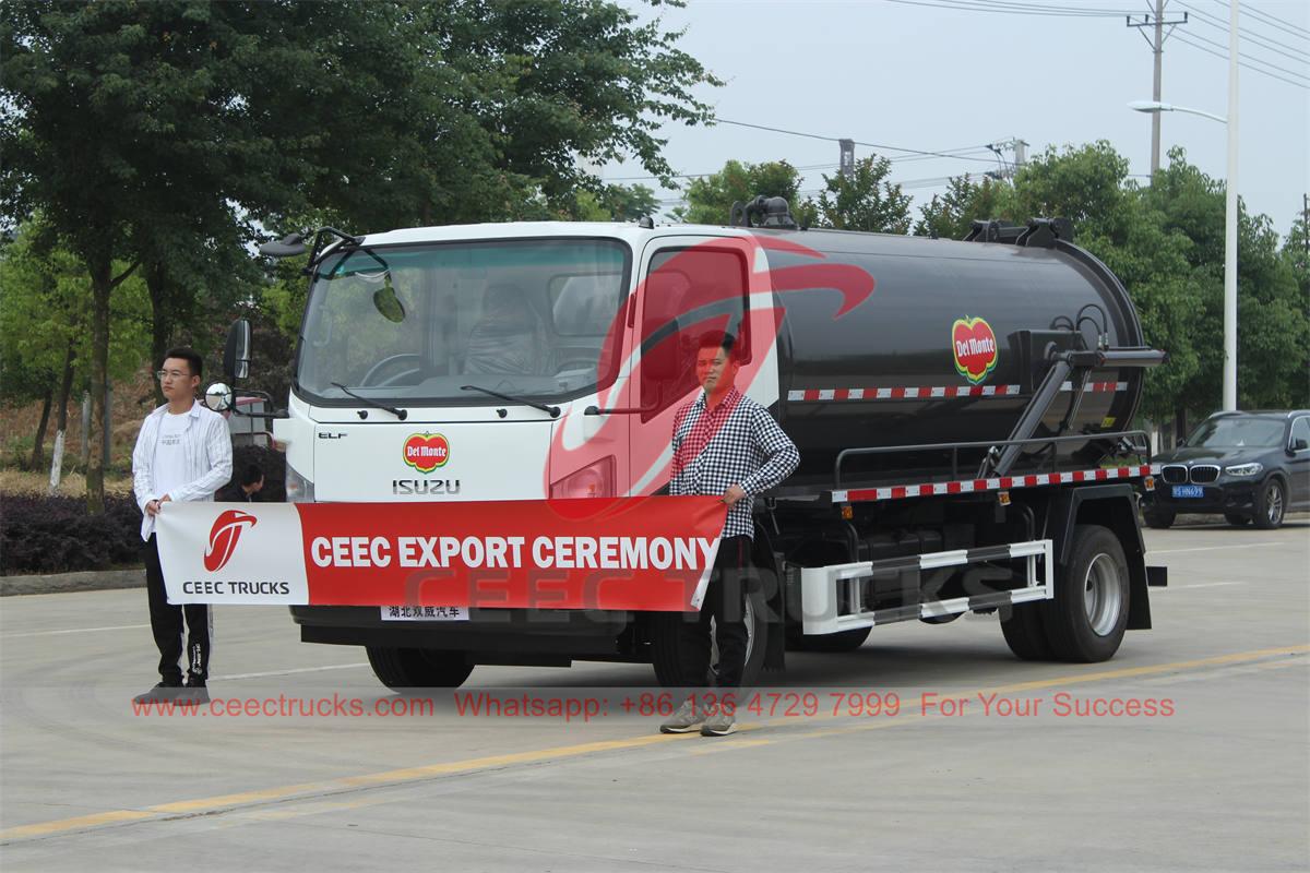 Brand new ISUZU 8000 liters vacuum tanker truck