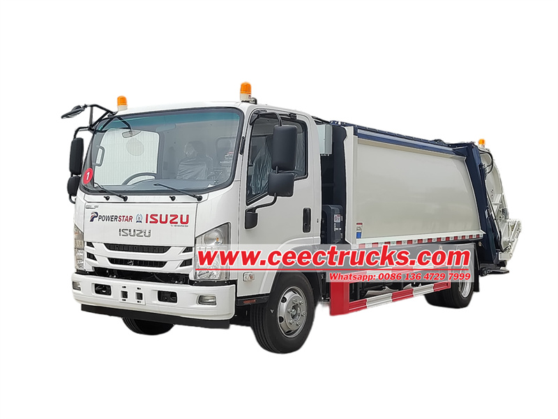 Paano paandarin ang Isuzu 700P rear loader garbage truck?