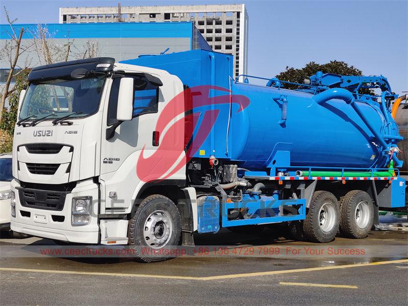 Customized ISUZU GIGA Combined Vacuum Tank Truck para sa Pilipinas