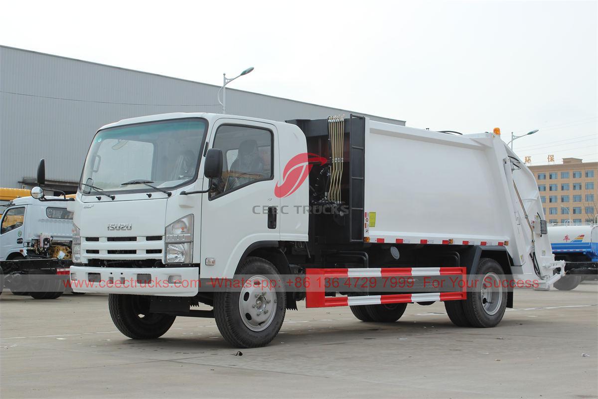 ISUZU 8 CBM waste compression truck para sa Cape Verde