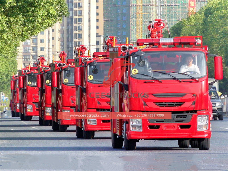 Safety Performance Test ng Isuzu Fire Rescue Truck
