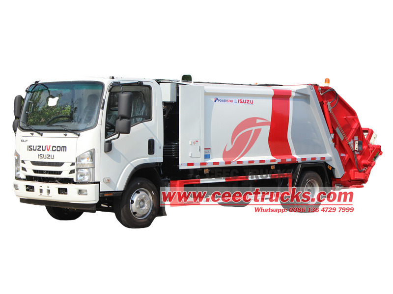 Isuzu rear loader truck