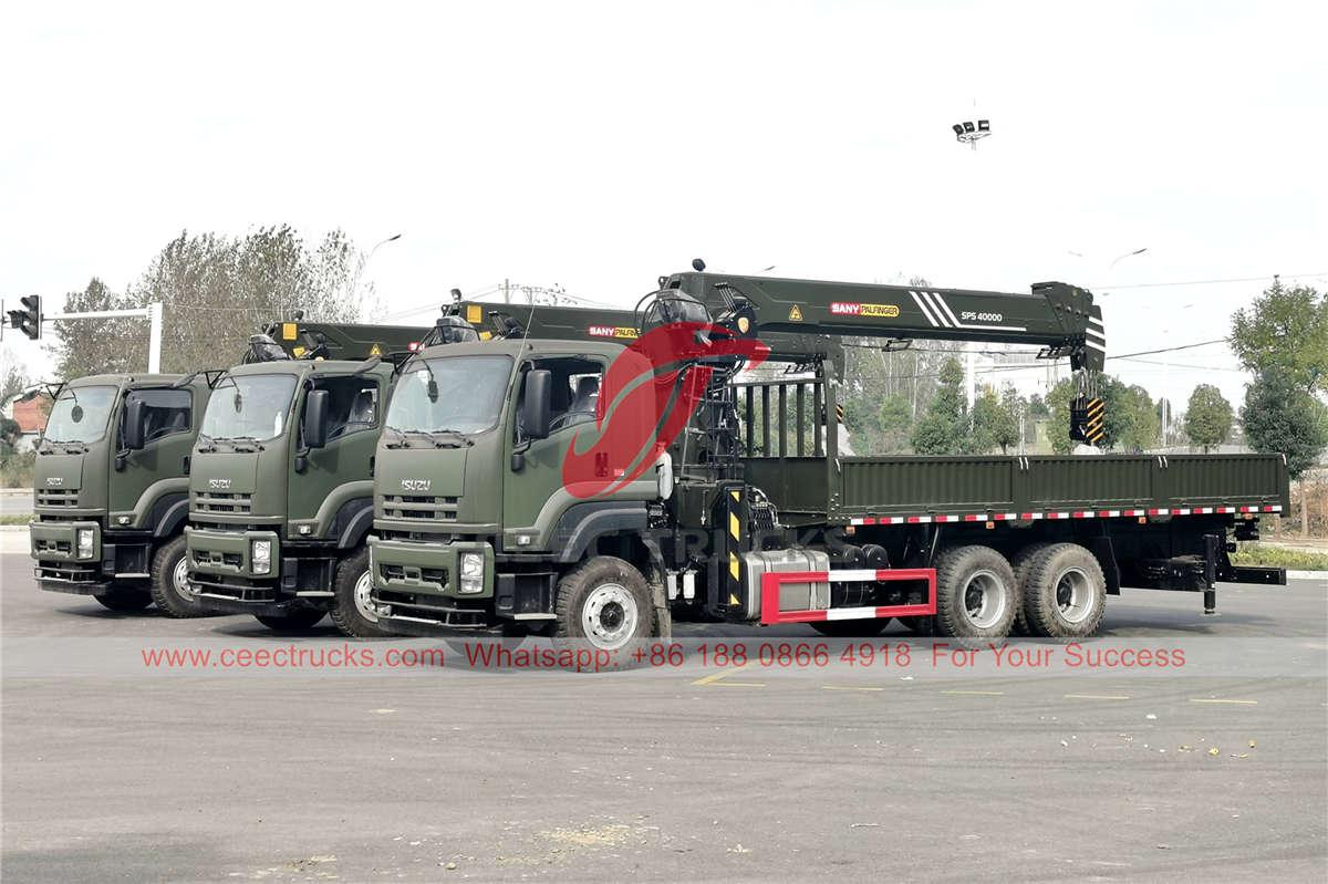 3 unit na ISUZU VC46 truck na may crane Plafinger ang na-export sa Myanmar