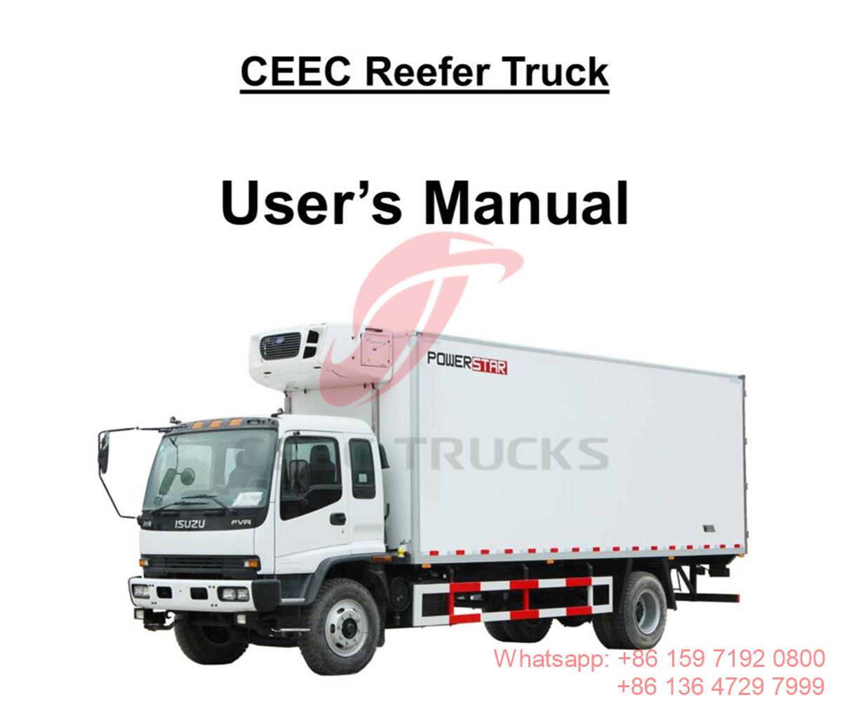 French Polynesia--ISUZU FVR 12Tons Reefer Truck Manual