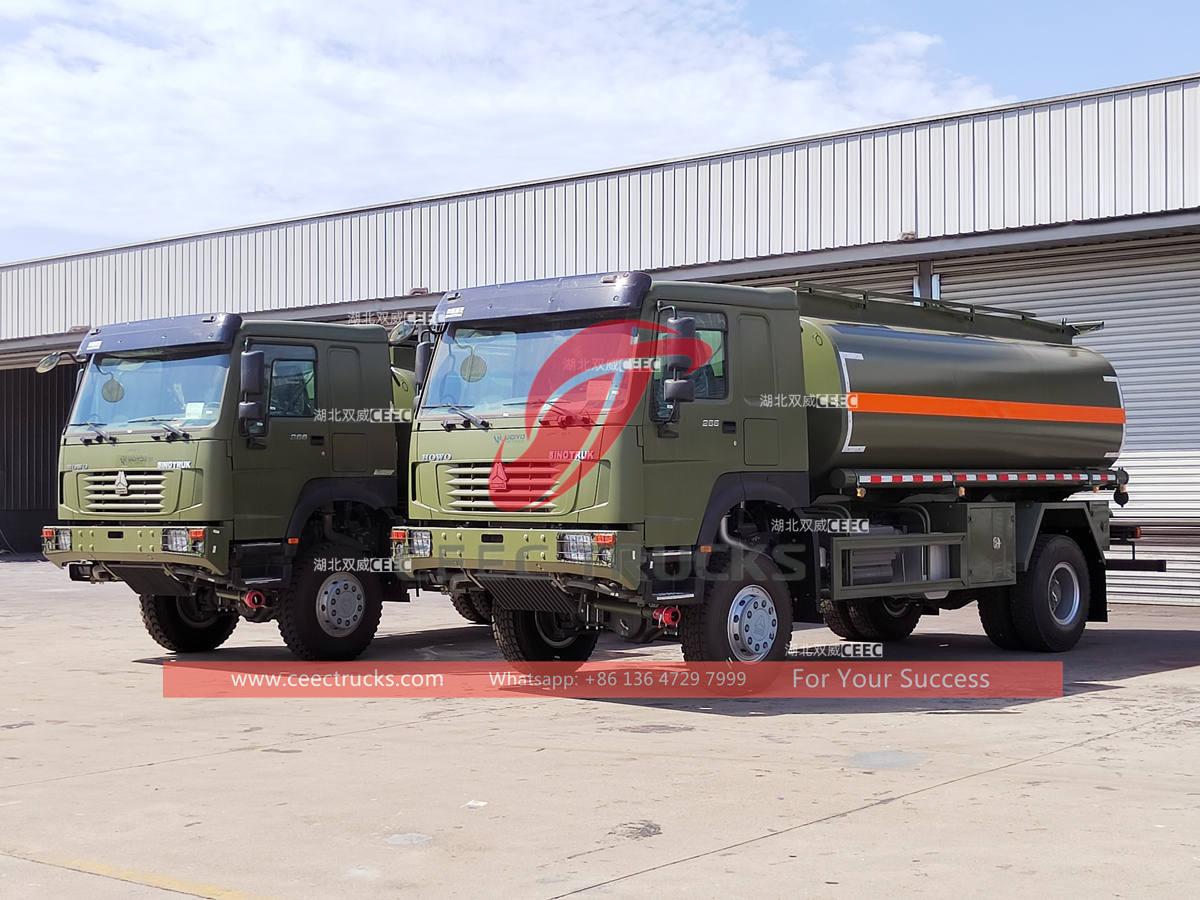 Sierra Leone - 3 unit ng HOWO 4×4 refueling truck na na-export