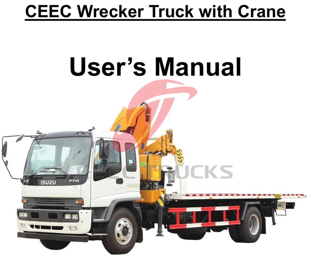 Ethiopia--ISUZU 8Tons Wrecker Truck na may Crane Manual