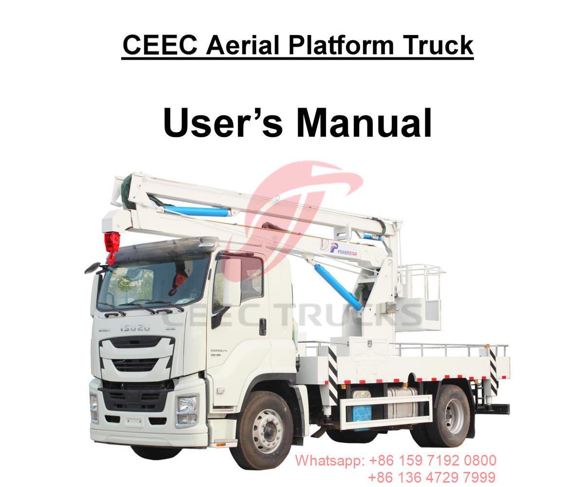 Pilipinas--ISUZU GIGA 16m Aerial Platform Truck Manual