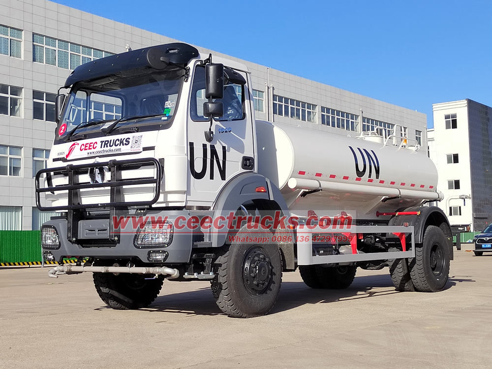 Beiben RHD 4x4 290hp off-road water bowser truck