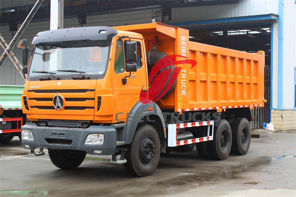 Congo-5 units Beiben 10 wheeler tipper trucks na na-export mula sa CEEC TRUCKS