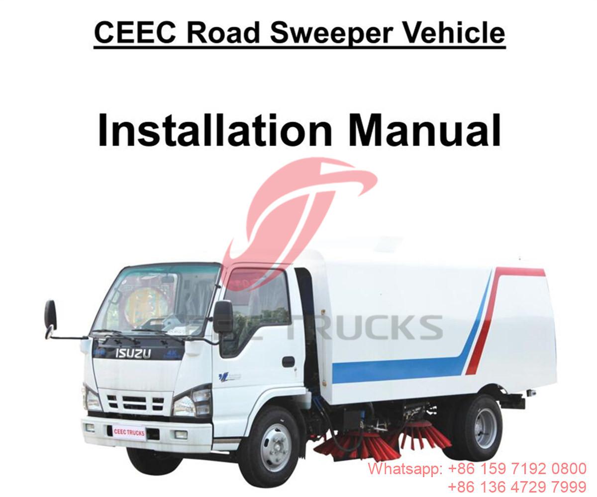 Pilipinas--ISUZU 5CBM road sweeper truck manual